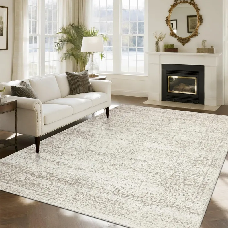 Srugn Washable Rugs 8×10 Area Rugs for Living Room