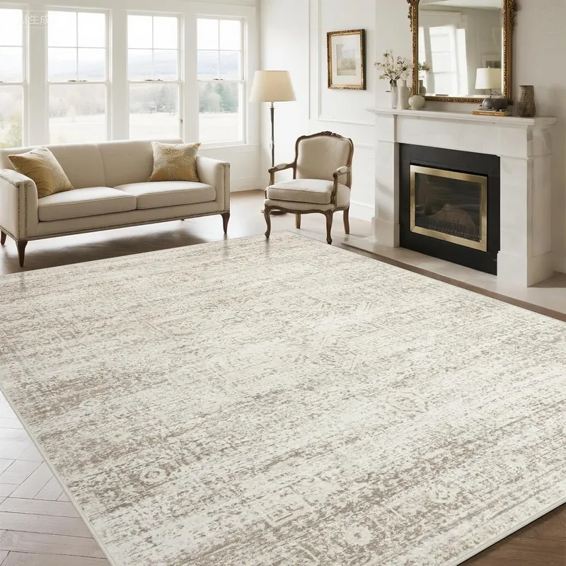 Srugn Washable Rugs 9×12 Area Rugs for Living Room
